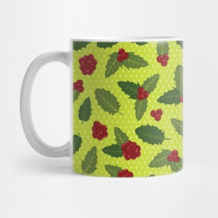 Holly Berry Pattern Mug